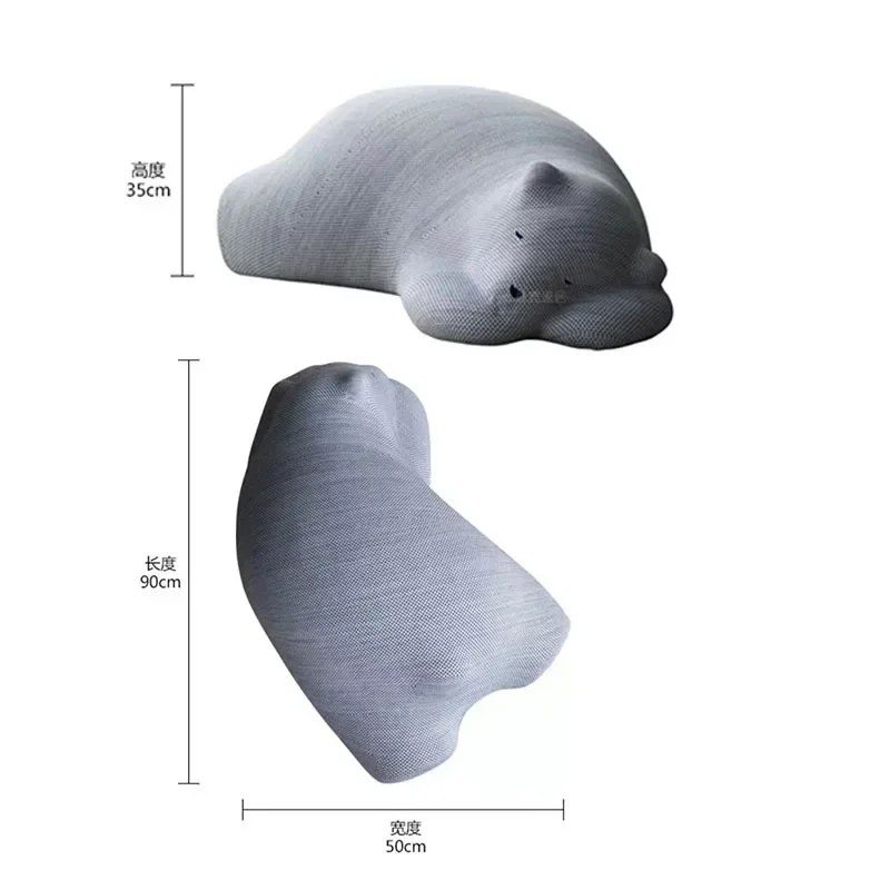 Lazy sofa, recreational animal seat, lying down bear, polar bear, sofa wabi sandy wind