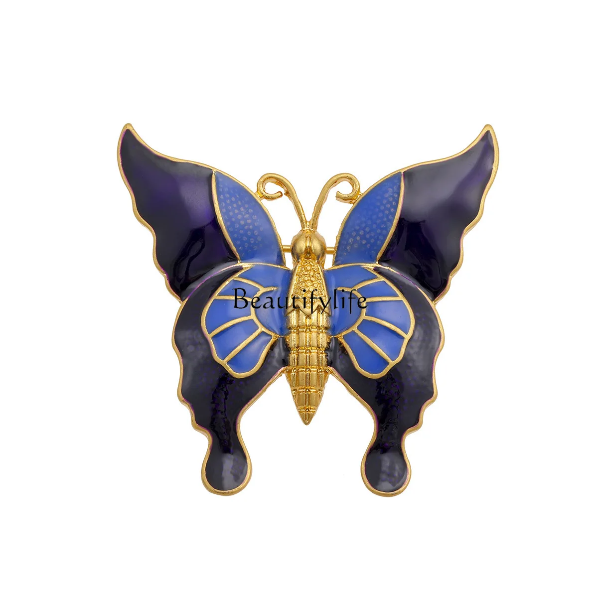 European and American new medieval butterfly brooch premium coat jacket accessories