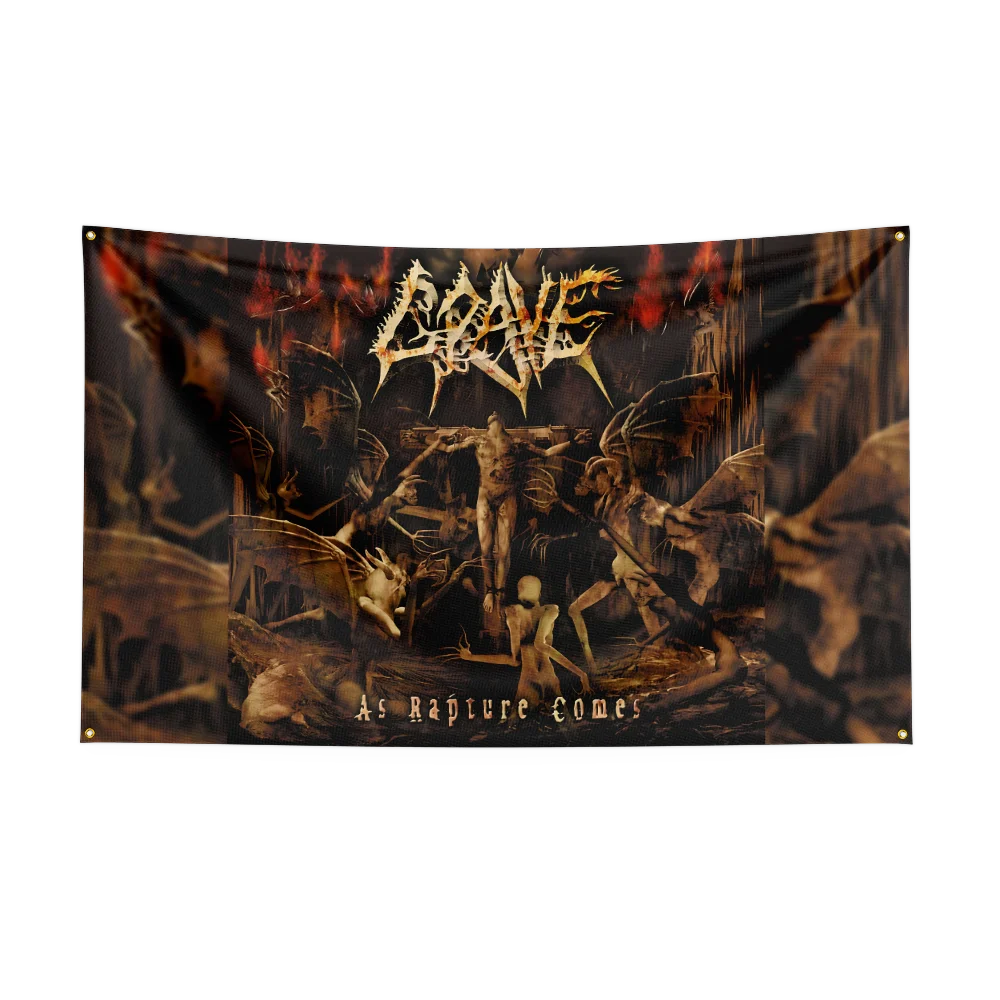 3x5 Ft Heavy Rock Band-G-Graves Flag Polyester Digital Printing Banner for Bedroom Wall Art Out Door Tapestry Decoration