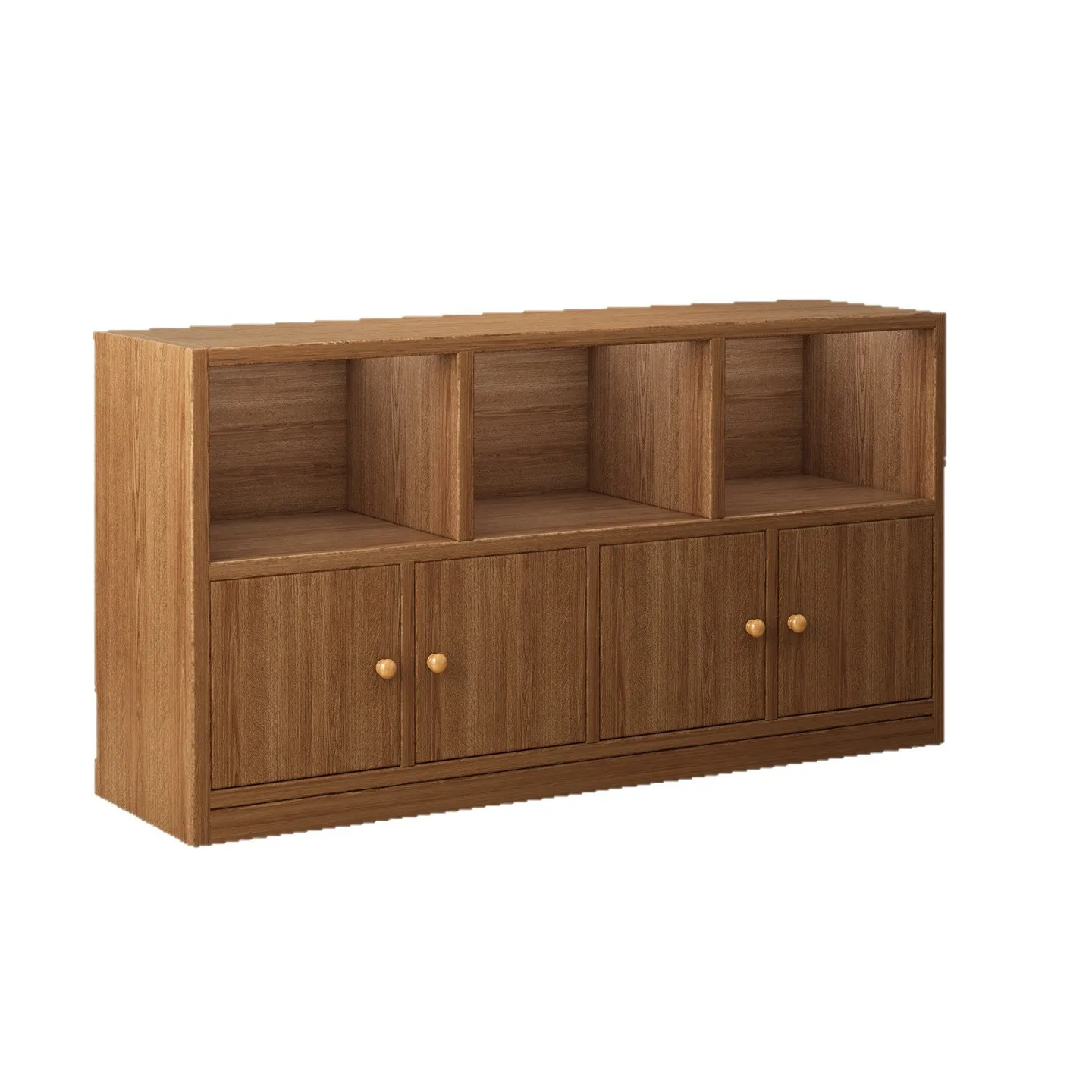 Bookcase, storage cabinet, living room floor-to-ceiling locker, wall bay window cabinet, tea side cabinet, walnut bookshelf, low