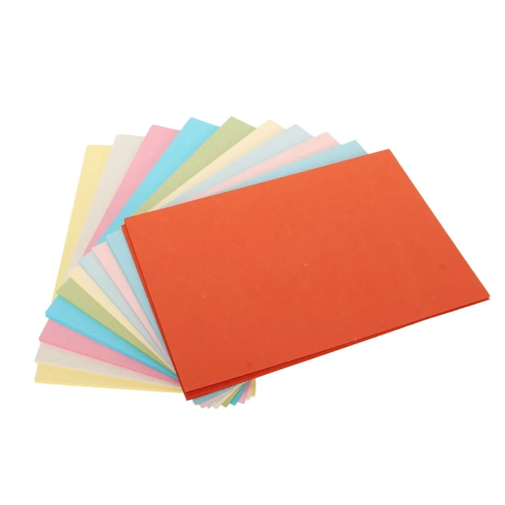 200Pcs，15 X 10Cm 15×10CM Colored Cardstock Blank Surface Pearlescent Paper Hand Drawing Cards Rectangular Colorful Cardstock