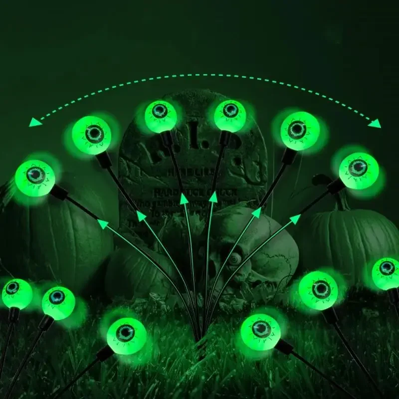 Halloween Outdoor Solar Simulation Eye Light Solar Eyeball Ghost Lights Garden Horror realistico bulbo oculare luci Decorative