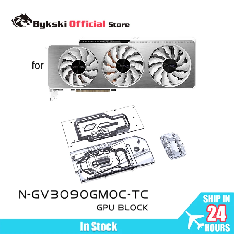 

Блок графического процессора Bykski N-GV3090GMOC-TC для Gigabyte RTX3080/3090/3080TI, игровая объединительная плата OC, видеокарта с водяным охлаждением/медный радиатор