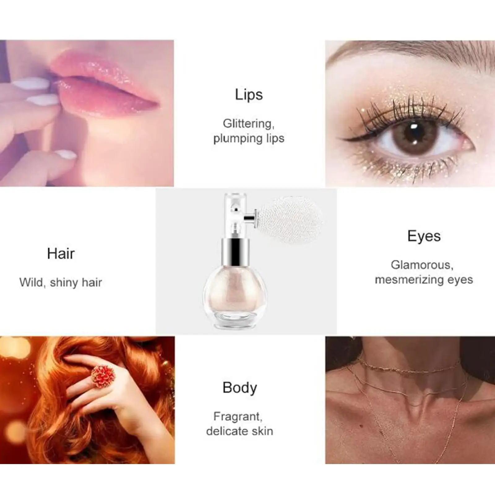 Highlighter spray glitter pó shimmer beleza brilho maquiagem cosméticos para rosto e corpo ferramentas de maquiagem profissional