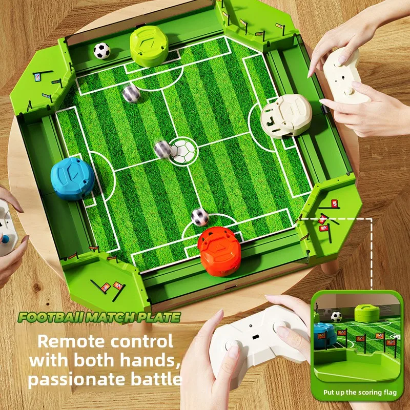 Remote Control Desktop Football Battle Table Four-Person Battle Parent-Child Interactive Educational Tabletop Soccer Toy
