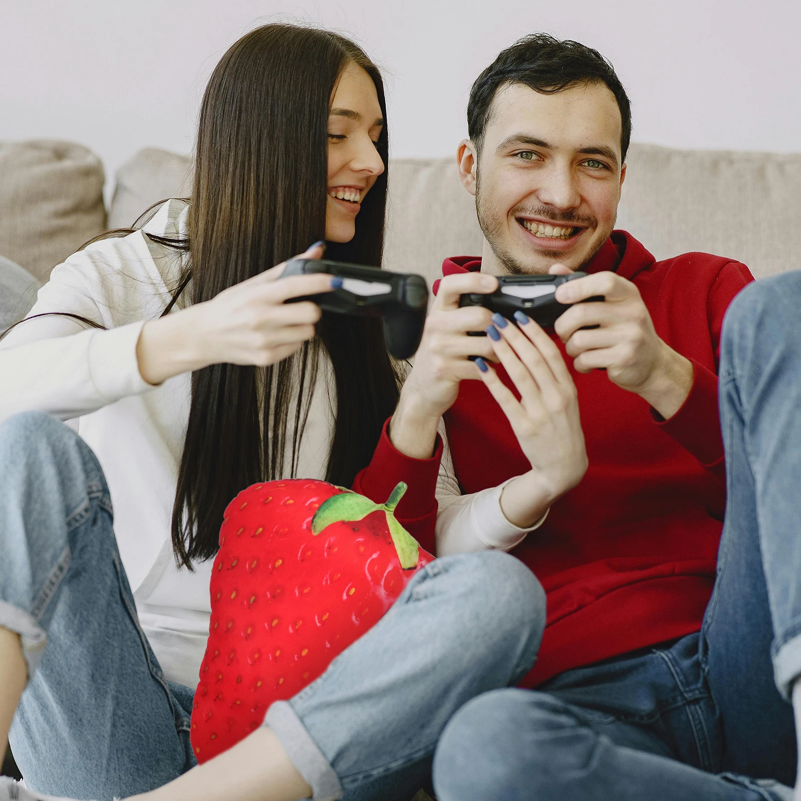 

Fruit Shape Throw Pillow Comfortable Soft Cotton Stuffed Sofa Cushion Bedroom Pillow Decor Stuffed Adorable Fruit