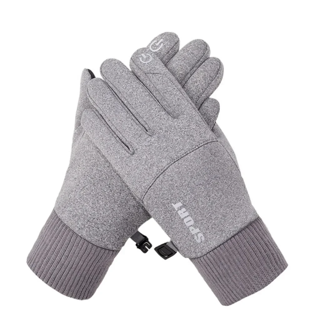 Guantes de esquí cálidos de invierno para hombre, impermeables, antideslizantes, gruesos, pantalla táctil, guantes de ciclismo al aire libre, accesorios para deportes de invierno