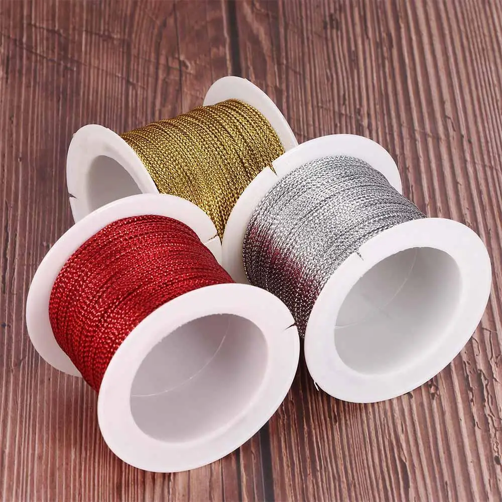 Gold Silver Red Rope Necklace Bracelet Making No-slip Clothing Cord Polyester Fiber Cord Cord Thread DIY Rope String