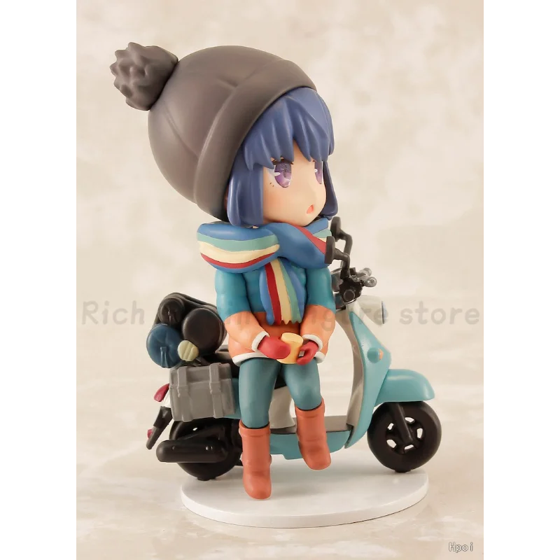 원래 재고 미니 피규어 Yurucamp 시즌 2 린 시마 모델 장난감 그림 수집 애니메이션 인형 장식품