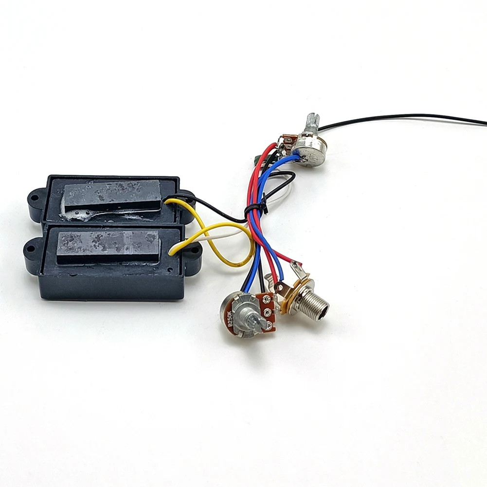 Chicote de fiação de controle de tom de guitarra baixo 4 cordas conjunto de captador de baixo circuito de pré-amplificador de baixo elétrico