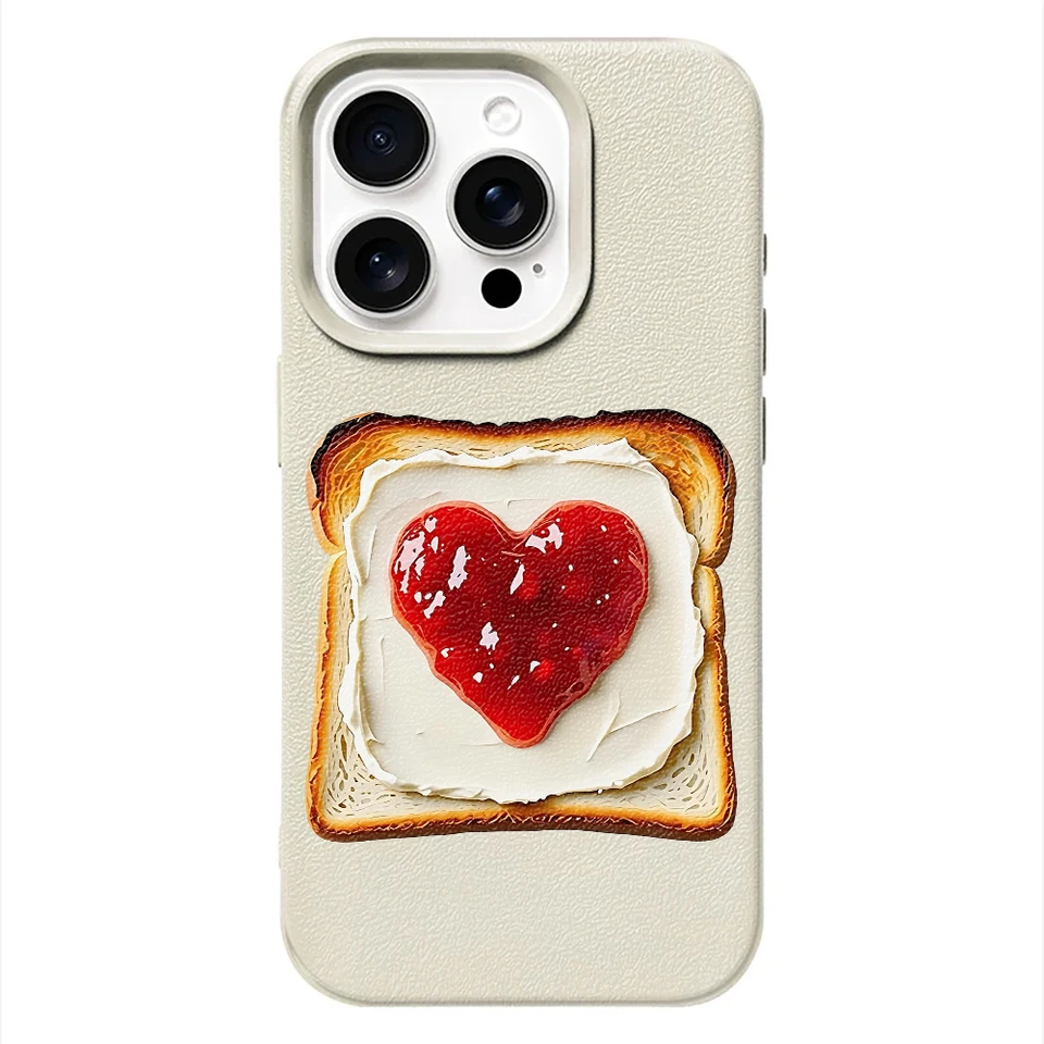 Funda Simple con Estampado de Hamburguesa para iPhone 13 12 11 Pro Max 17 17e 16e 15 14 Air Protectora Antigolpes 2