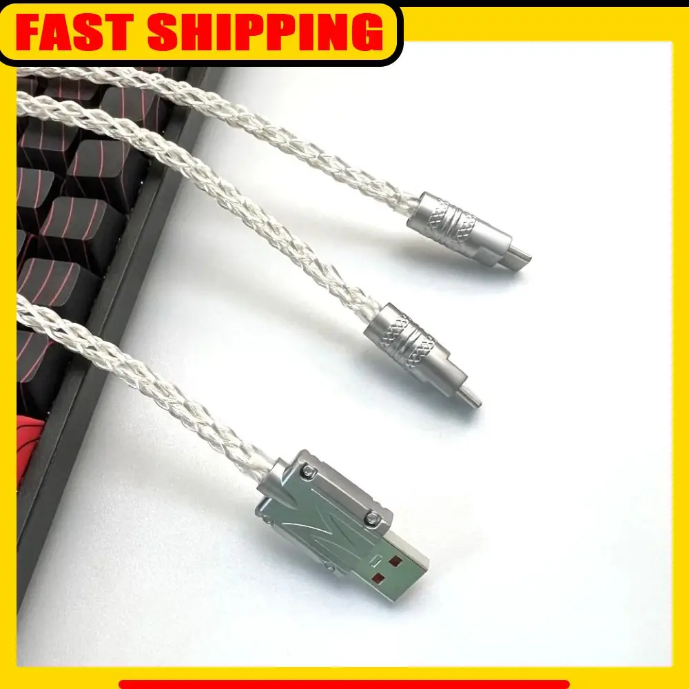 

Подсветка с магнитным управлением 8k поддерживает двойной кабель для клавиатуры с магнитной осью 1 в 2, тип C, кабель для механической клавиатуры от USB до типа C