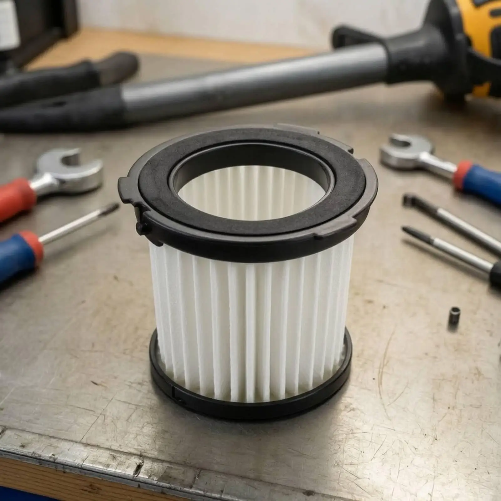 Mini Car Vacuum Filter Replacement for Worx WX030 WX035 WU030 WU035 Pleated Strainer Component Reusable Dust Separator Part