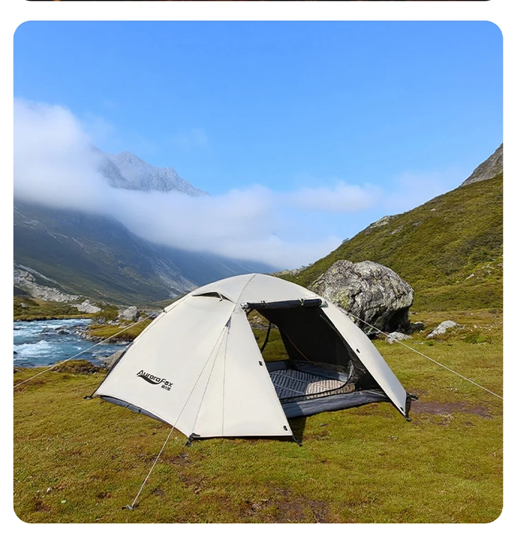 Aurora Fox 2 Person Camping Backpacking Tent Waterproof Rainproof Hiking Silver Coated Sun Protection Easy Set Up Tent