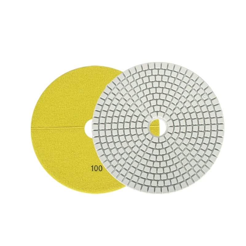 17Pcs 5 Inch 125mm Dry/wet Diamond Polishing Pad Granite Abrasive Polishing Tool Stone Marble Concrete Floor Grinding Sheet Disc