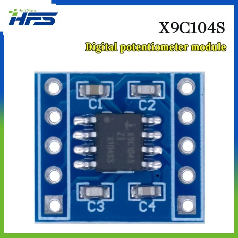 

X9C104 Digital Potentiometer Module 5V 40R~100K 100 Digital Potentiometer Adjust Bridge Balance