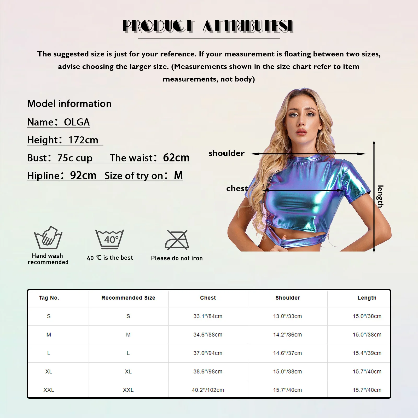 Womens Metallic Shiny Crop Top Short Sleeve Cut out Bodycon Slim Top Fashion Blouse Jazz Disco T-shirt Tops Clubwear Dancewear