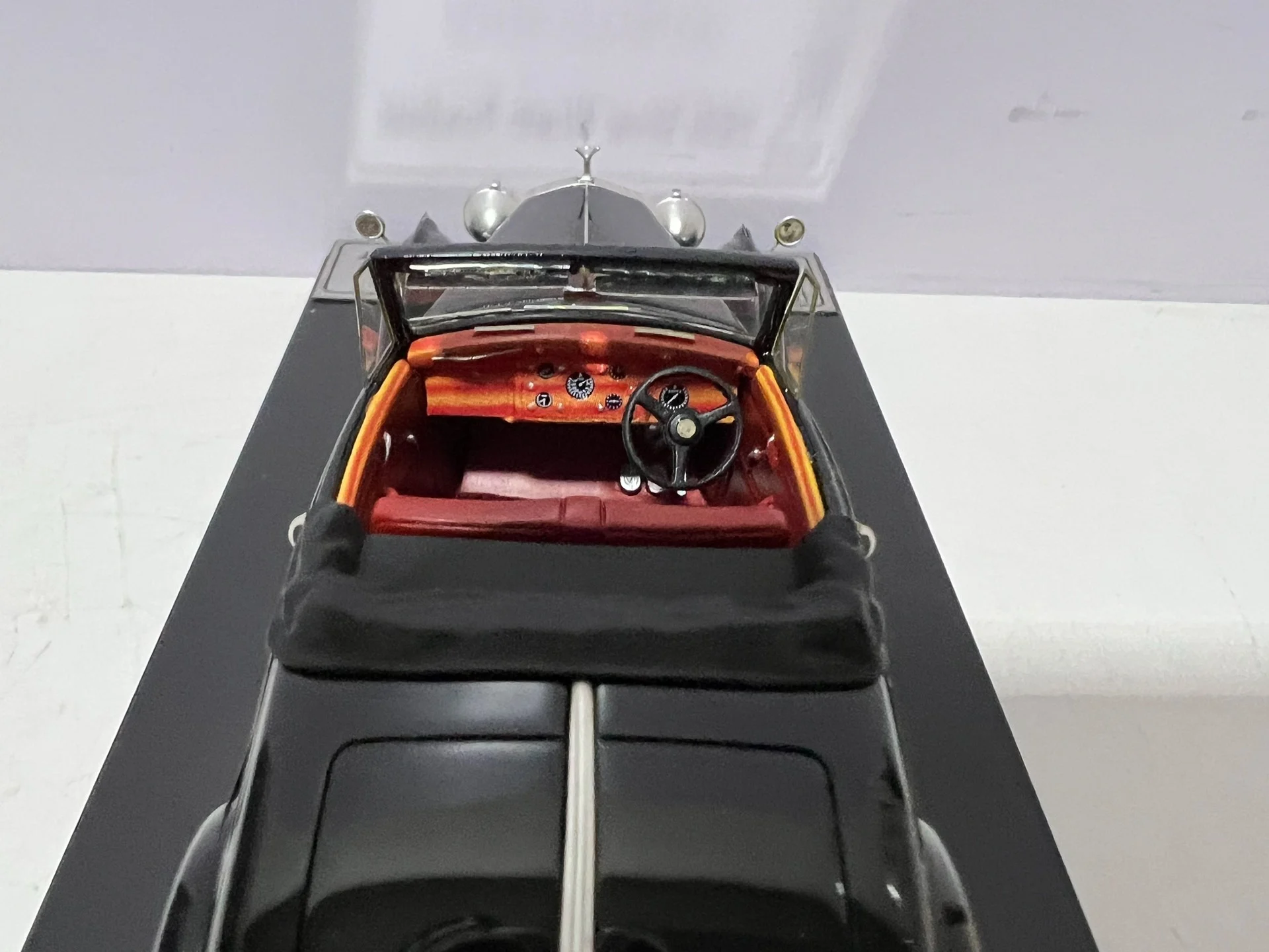 Diecast 1/43 Schaal Rolls-Royce 1950 Zilveren Convertible Hars Automodel Collectible Toy Gift Souvenir Display Ornament