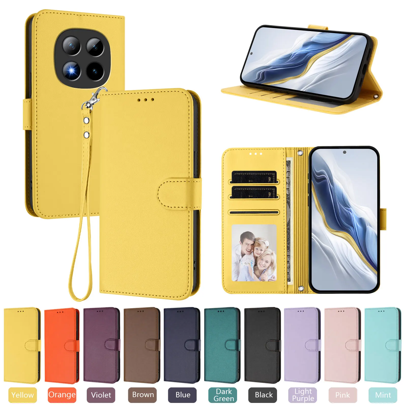 Solid Color Wallet …