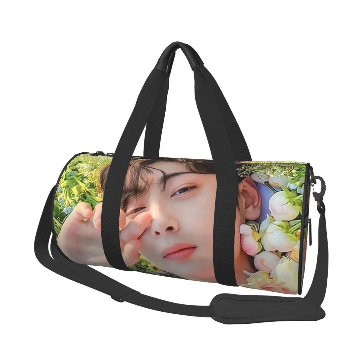 

Cha EunWoo Kpop Astro Large Duffle Gym Bag Multi-Functional Duffle Travel Bags Handbags Fitness bag
