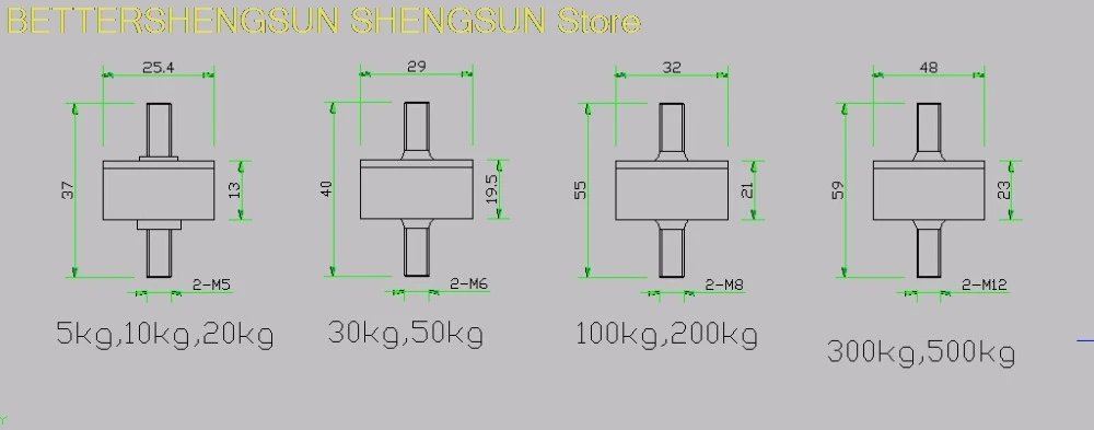 JLBM tie in running tension sensor Tension pressure sensor The weighing sensor 0-100KG 100-200KG