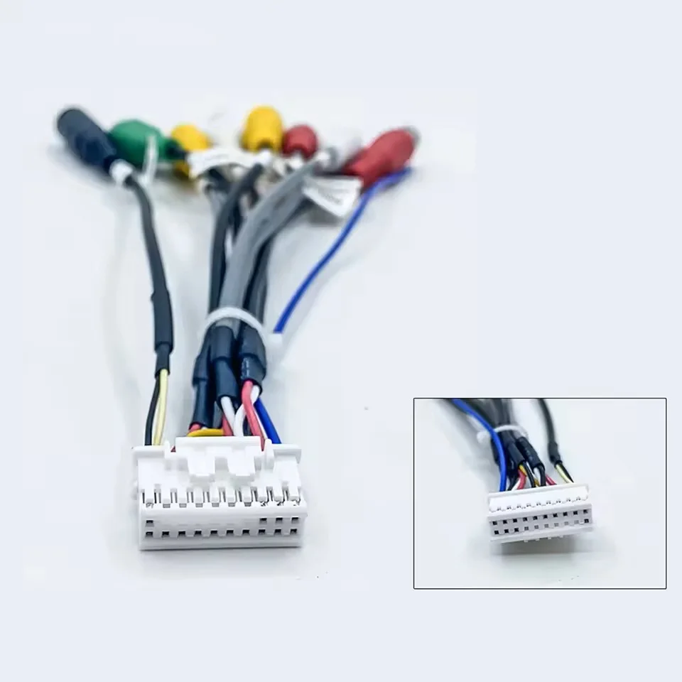 جيو يين راديو السيارة 20 دبوس كابل RCA #2