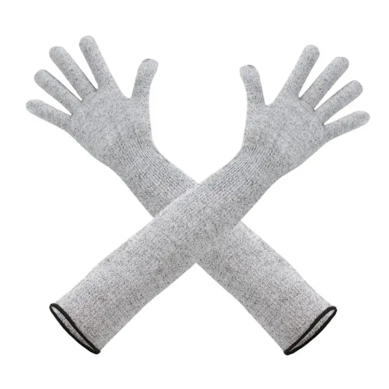 1 Paar Level 5 HPPE-Schutzhüllen, schnittfeste Armbeschützer, durchstichfeste Handschuhe, schnittresistente Armschützer, Haushaltsatmungsaktive Handschuhe – Detail 5