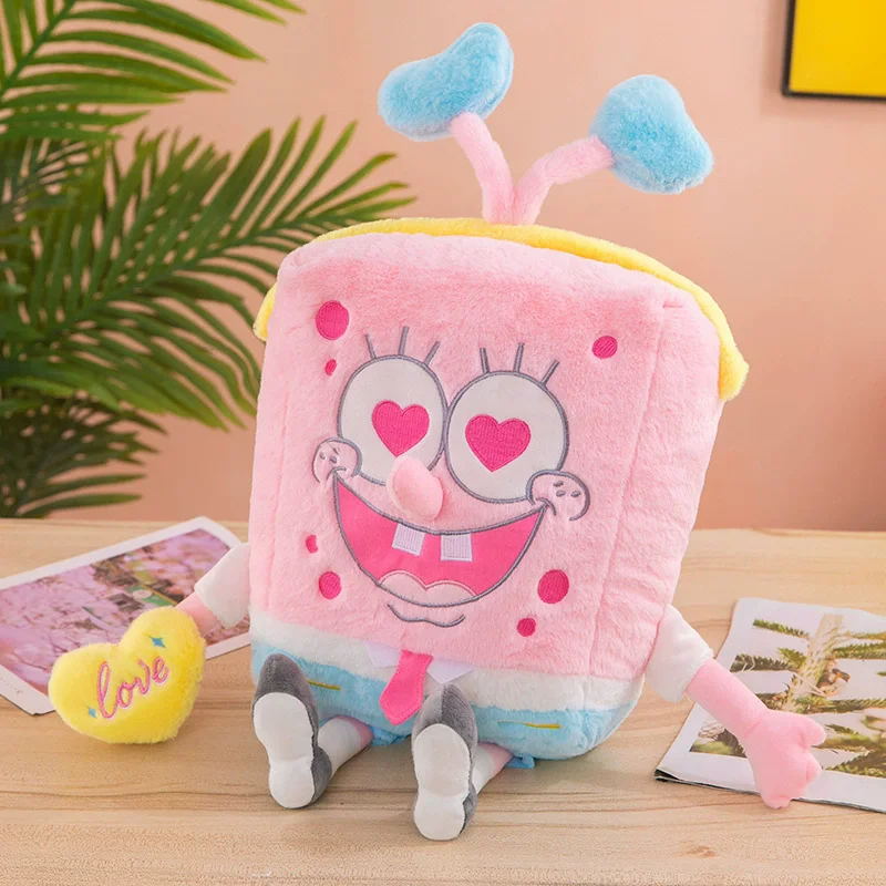 Anime Spongebob Squarepants Patrick Star Squidward Eugene H. Krabs Gary Kawaii Cartoon Stuffed Plush Toys Birthday Gift For Kids