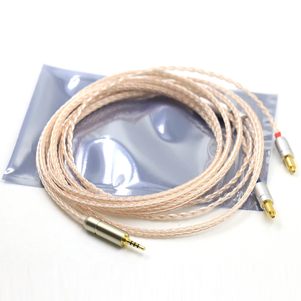 Haldane 16Cores UPOCC Single Crystal Copper Silver Mixed Headphone Upgrade Replace Cable for SRH1440 SRH1540 SRH1840 Cord