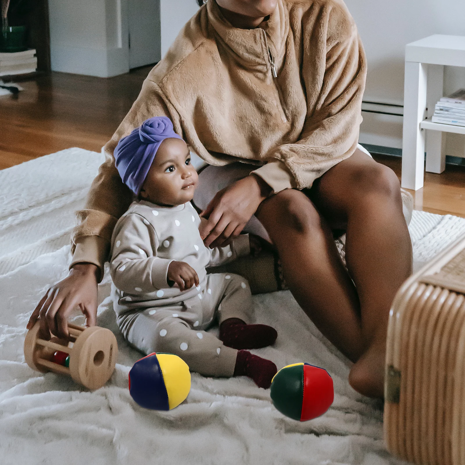 

3Pcs Kids Sandbags Colorful PU Soft Throwing Play Outdoor Sports Juggle Balls Fun Game for Coordination PU Sandbag