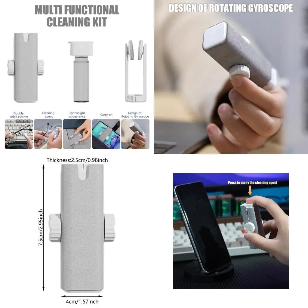 

Y1UB Glasses Cleaner Mini Eyeglass Cleaner Screen Cleaner for for Glasses and Digital Devices