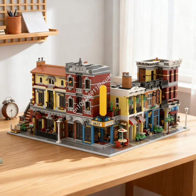 

7251pcs MOC Jazz Club Alternative Builds Modulared Model Building Blocks Assemble DIY Brick Toys Kids Christmas Gift Birthday