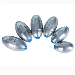 10Pcs High Quality Line Sinkers Weights Olive Shaped Sinker Fishing Fall Hook Connector Fishing Tackle Accessories