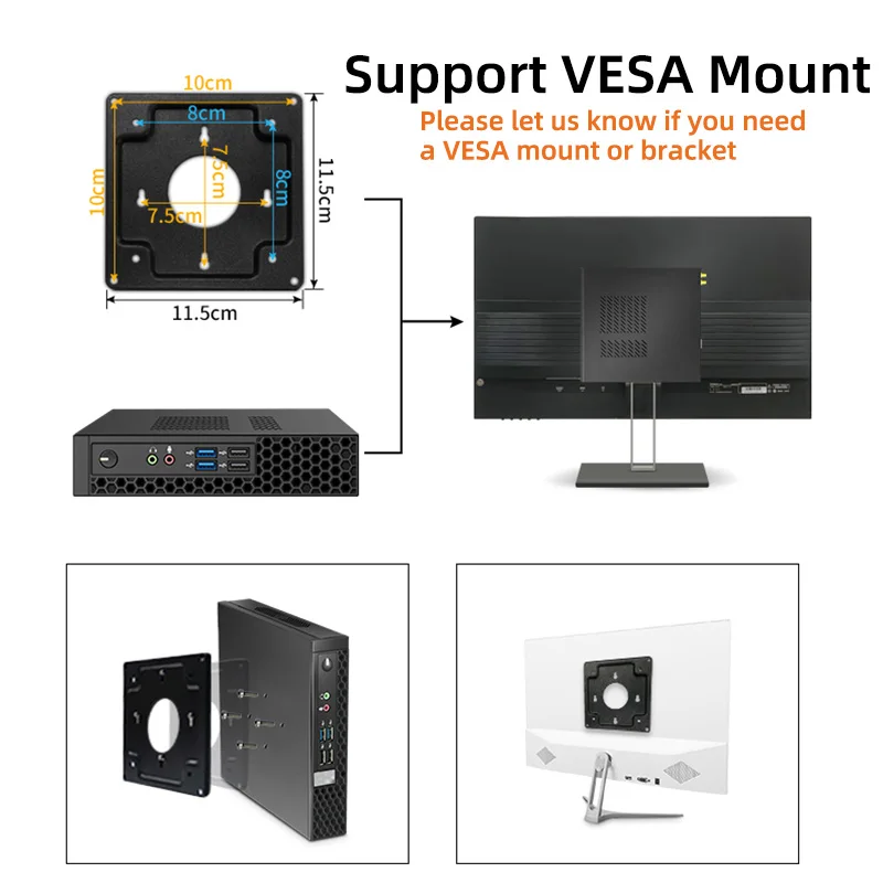 كمبيوتر صناعي صغير Core I3 2350M I5 I7 Cpu 8G 12V Minipc 2 * Rs232 Com Win10 كمبيوتر مكتبي صغير