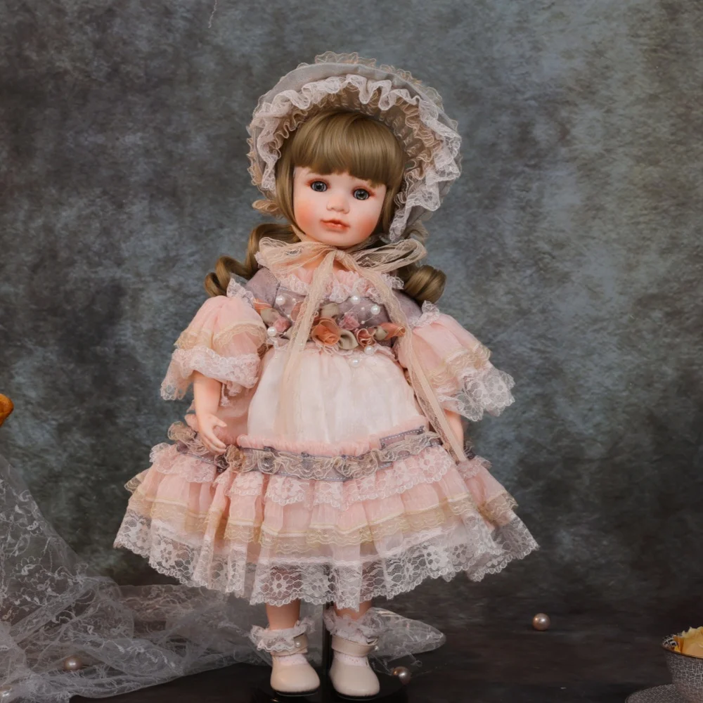 Cloveray 45cm Original Victorian Style Porcelain Doll 18 Inch