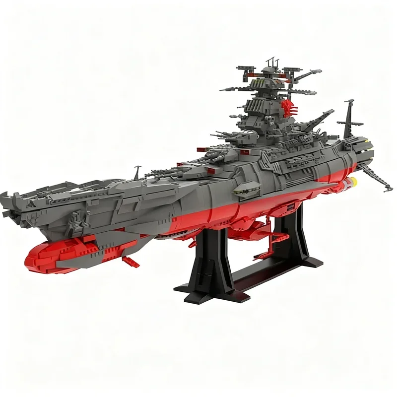

5325PCS MOC Military Warship Yamato Space Battleship Model Building Blocks DIY Creative Ideas Toy Birthday Gift Display Gifts
