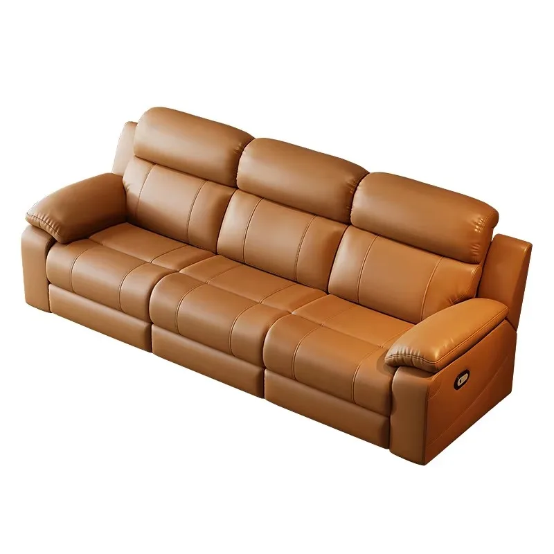 

2026 First Class Top Layer Genuine Clearance Wall-mounted Electric Recliner Multifunctional 3 Seaters Smart Sofa