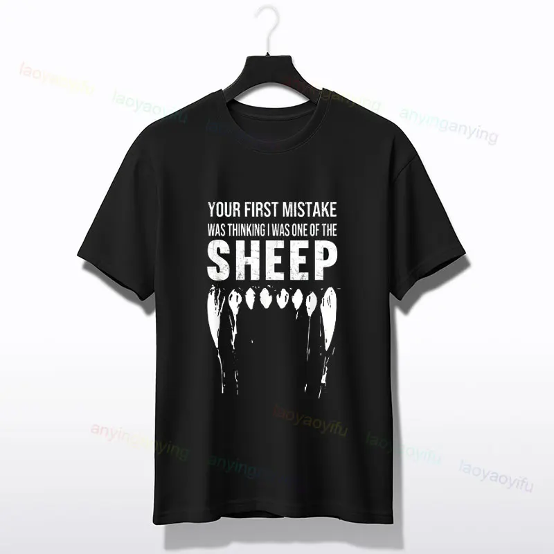 Nikt nie chce twojej owcy Zabawna gra planszowa Graficzna koszulka 100% bawełna Wygodny krój Koszulka z krótkim rękawem Odzież outdoorowa