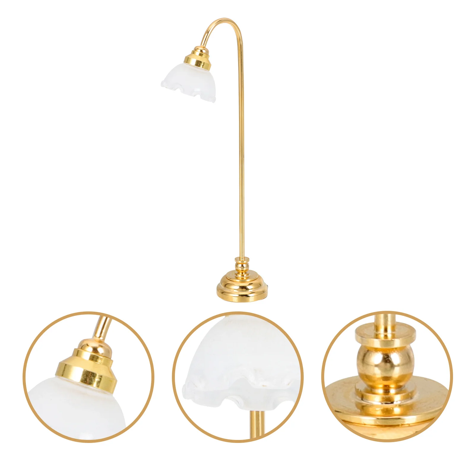 

Mini LED Floor Lamp Small Simulation Lamp No Wire Mini House Decoration Accessory for Creative Micro Scene and Home Ornament