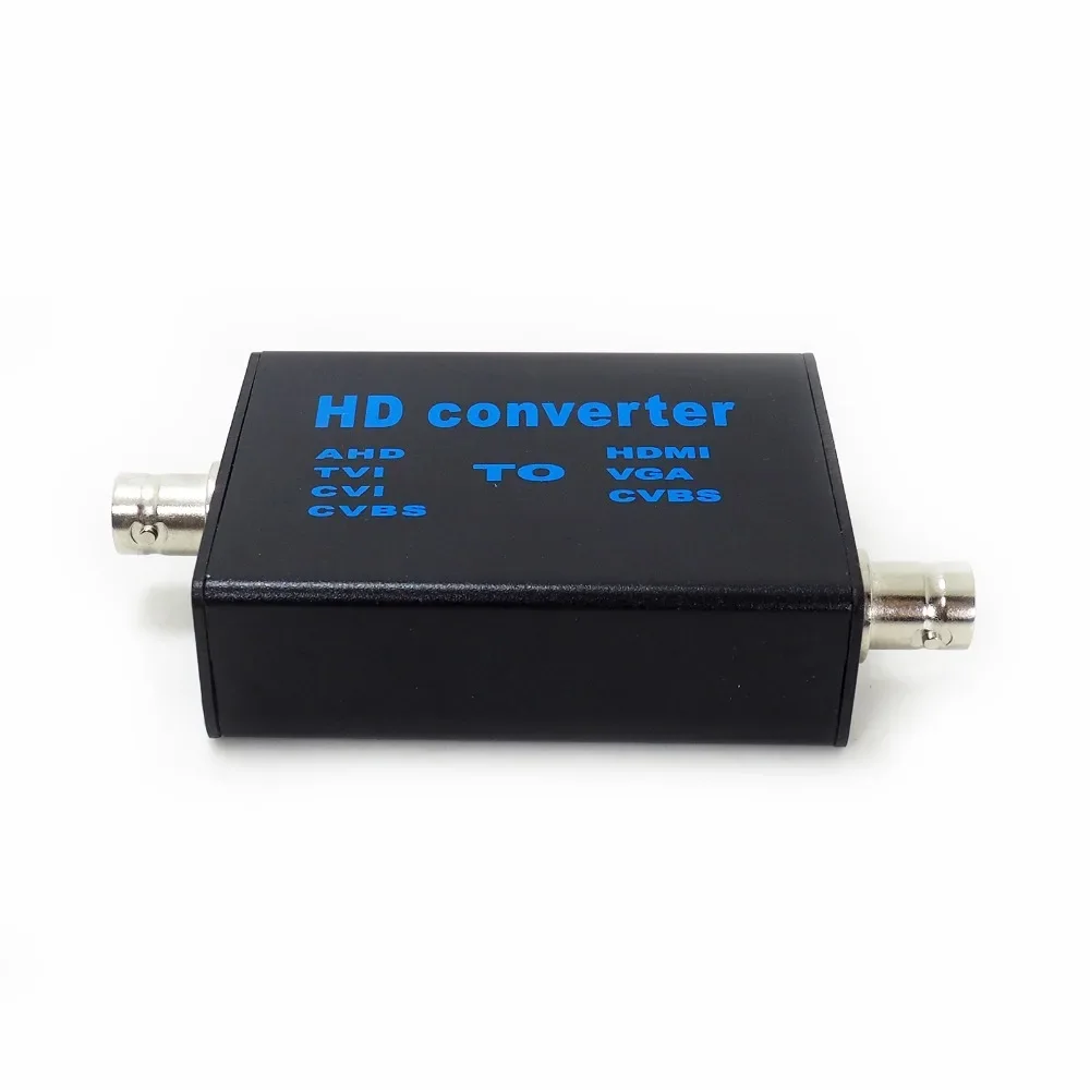 Mini Converter AHD41 Video Signal Converter, Signal Input AHD TVI CVI CVBS To HDMI/VGA/CVBS Signal Output Converter
