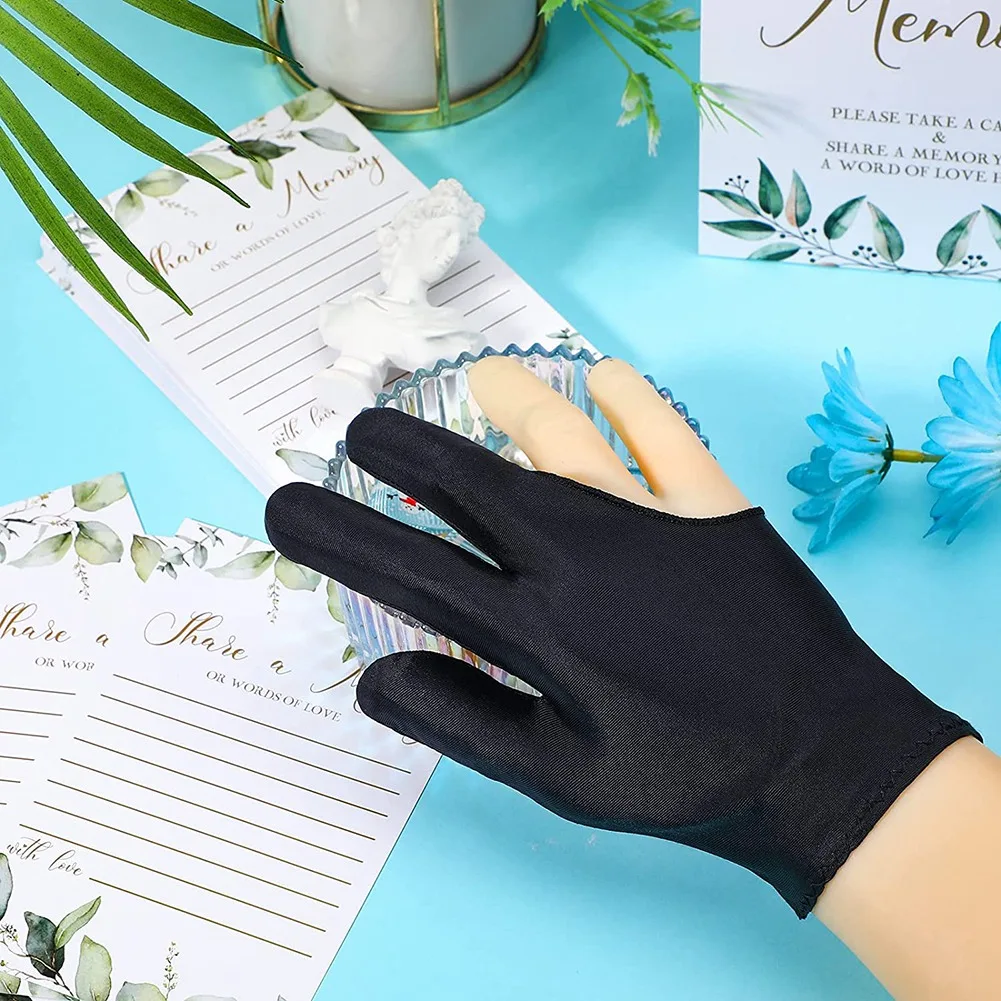 

A65G-Breathable Pool Gloves Billiards Gloves Pool Left Right Hand Gloves Universal 3 Fingers Cue Gloves Cue Sports Gloves