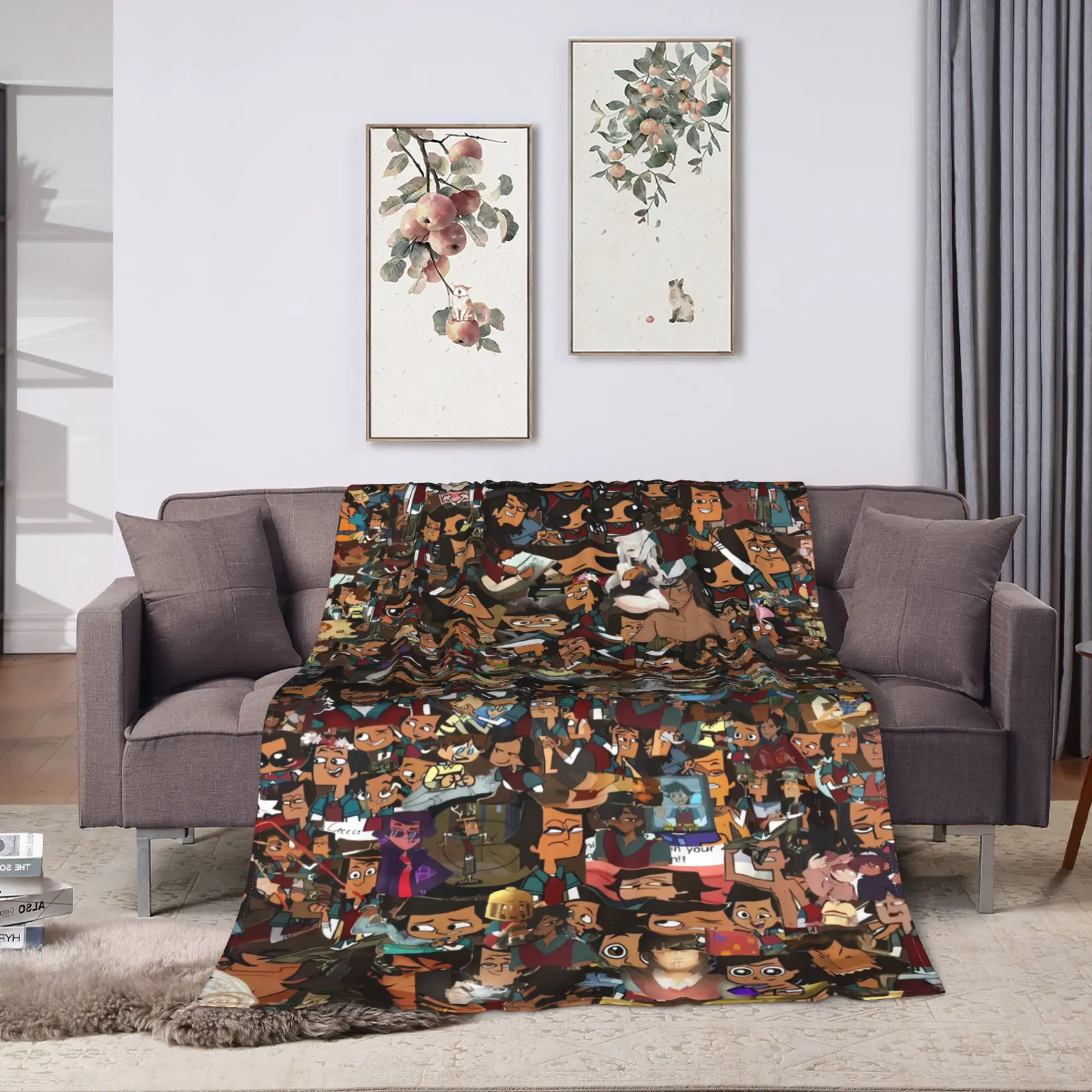 Total Drama Action Blanket  Warm Street Trend Plush Bedding Throws For Children Couch Chair Sofa Bed Flannel Bedspread Bed Cover