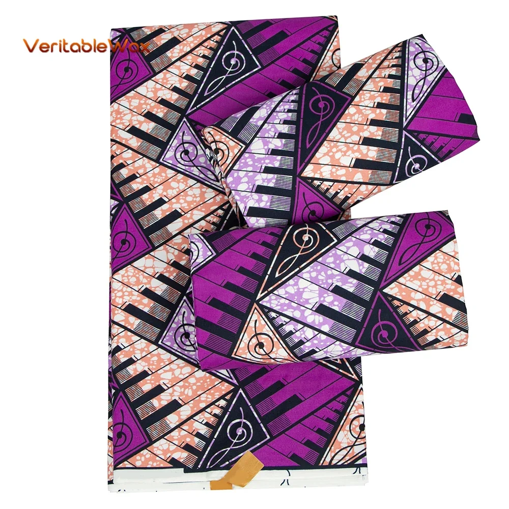 Ankara African Prints Batik Pagne Real Wax Fabric Africa Sewing Wedding Dress Crafts Material 100% Polyester Tissu N-26