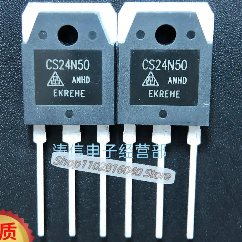 10PCS/Lot CS24N50  TO3P MOS 24A 500V  Best Quality Imported Original Spot