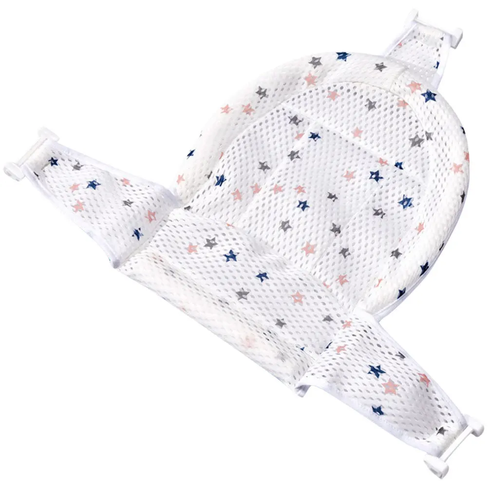 Baby Bath Seat Support Net Infant Bathtub Sling Mesh Adjustable Installation Baby Shower Mesh Non-Slip Bath Seat Support