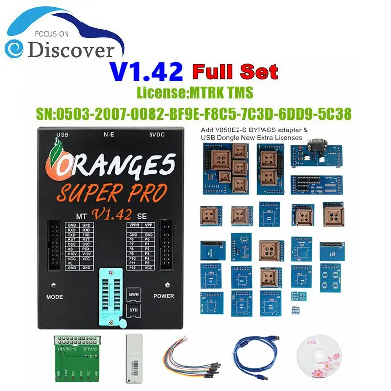 Orange5 V1.42 ECU Programmer Adds More Ecu Mcu List Program for Toyota/Suzuki/Hyundai Device Activate Full Authorization