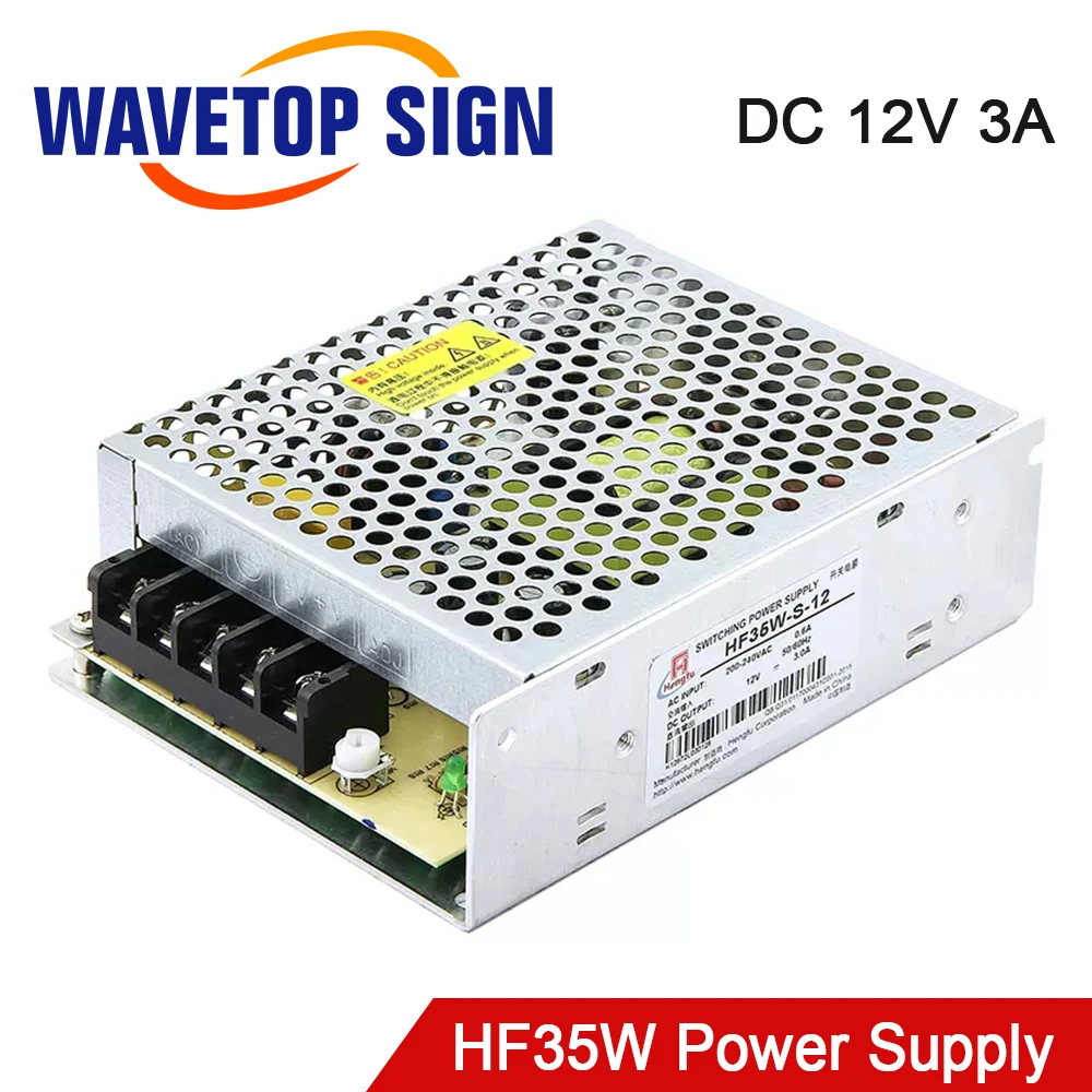 

Импульсный источник питания SignkoRay HF35W-S-12 от 220 В до 12 В постоянного тока, 3 А, 35 Вт, один выход для промышленной связи и экрана дисплея