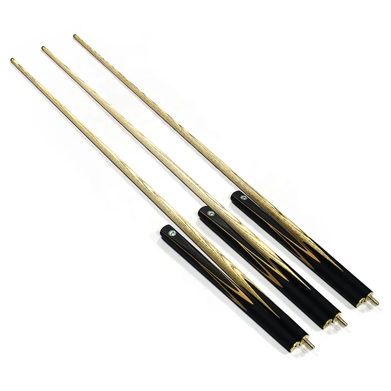 Factory Wholesale Price Premium Quality Billiard Cue 3/4 Split Wood Snooker Cue 9/10MM Tip 57