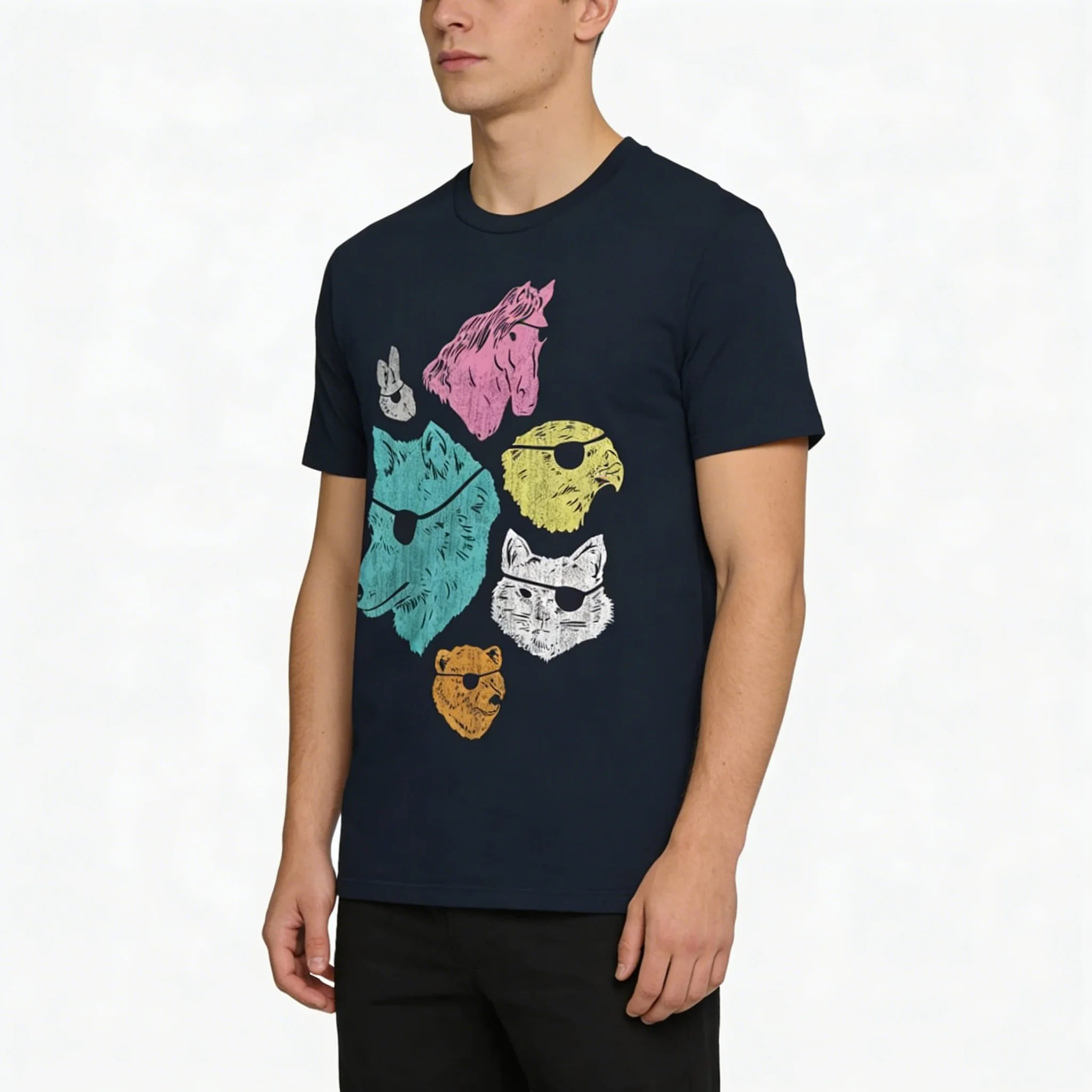 

2026 New 'I Don't Agree' Fun Frog Print High Quality Unisex Short Sleeve Crew Neck Plus Size Loose Fit T-Shirt