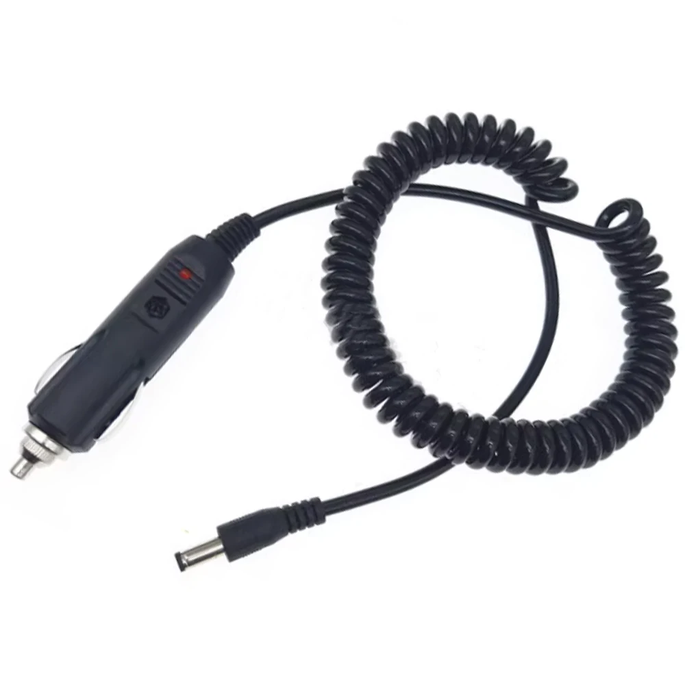 

12V24V General Motors Cigarette Lighter Plug with Round Mouth Dc5521 Car Charging Spring, Car Extended Power Cord 1.5m 2.4m